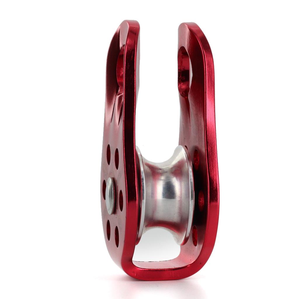 Outdoor Sport Climbing Gear - รอกเชือกปีนต้นไม้ 20KN ล้อเดี่ยวแบบยึดติด อะลูมิเนียม อุปกรณ์กีฬากลางแจ้ง สำหรับงานต้นไม้และกู้ภัย