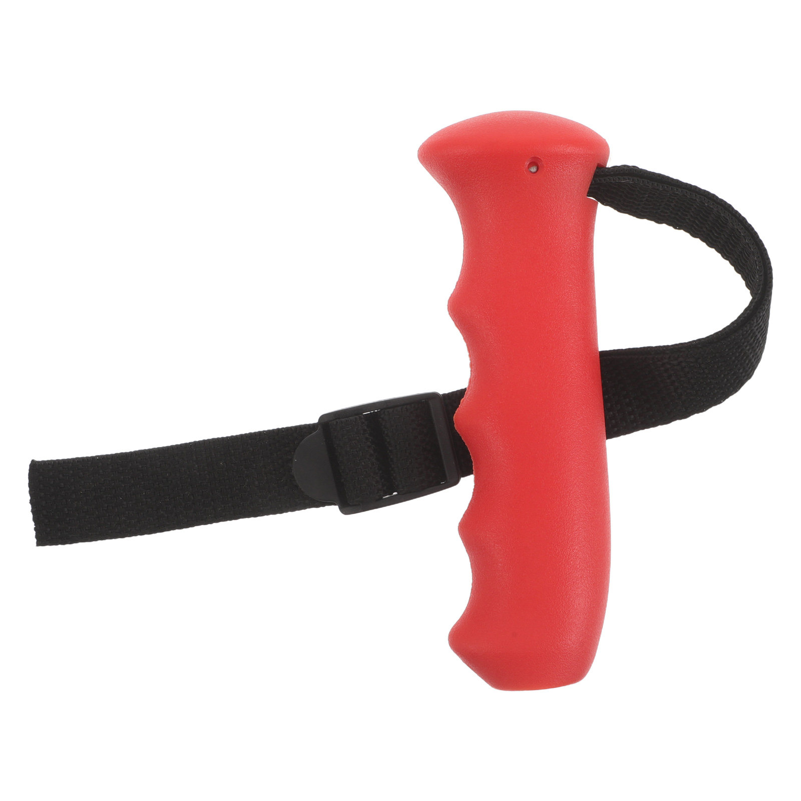 Outdoor Sport Climbing Gear - ด้ามจับไม้เท้าสีแดงแบบเปลี่ยนได้ ด้ามจับไม้เท้าออกแบบตามหลักสรีรศาสตร์สำหรับเดินป่า เดินเขา อุปกรณ์กีฬากลางแจ้ง แคมป์ปิ้ง พร้อมสายรัดข้อมือ