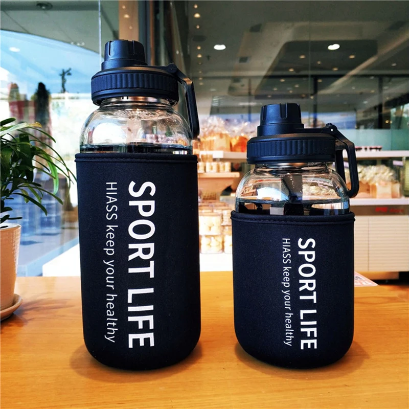 700Ml/1000Ml แบบพกพาความจุขนาด - Outdoor Sport Glass Water Bottle บทวิจารณ์และราคา