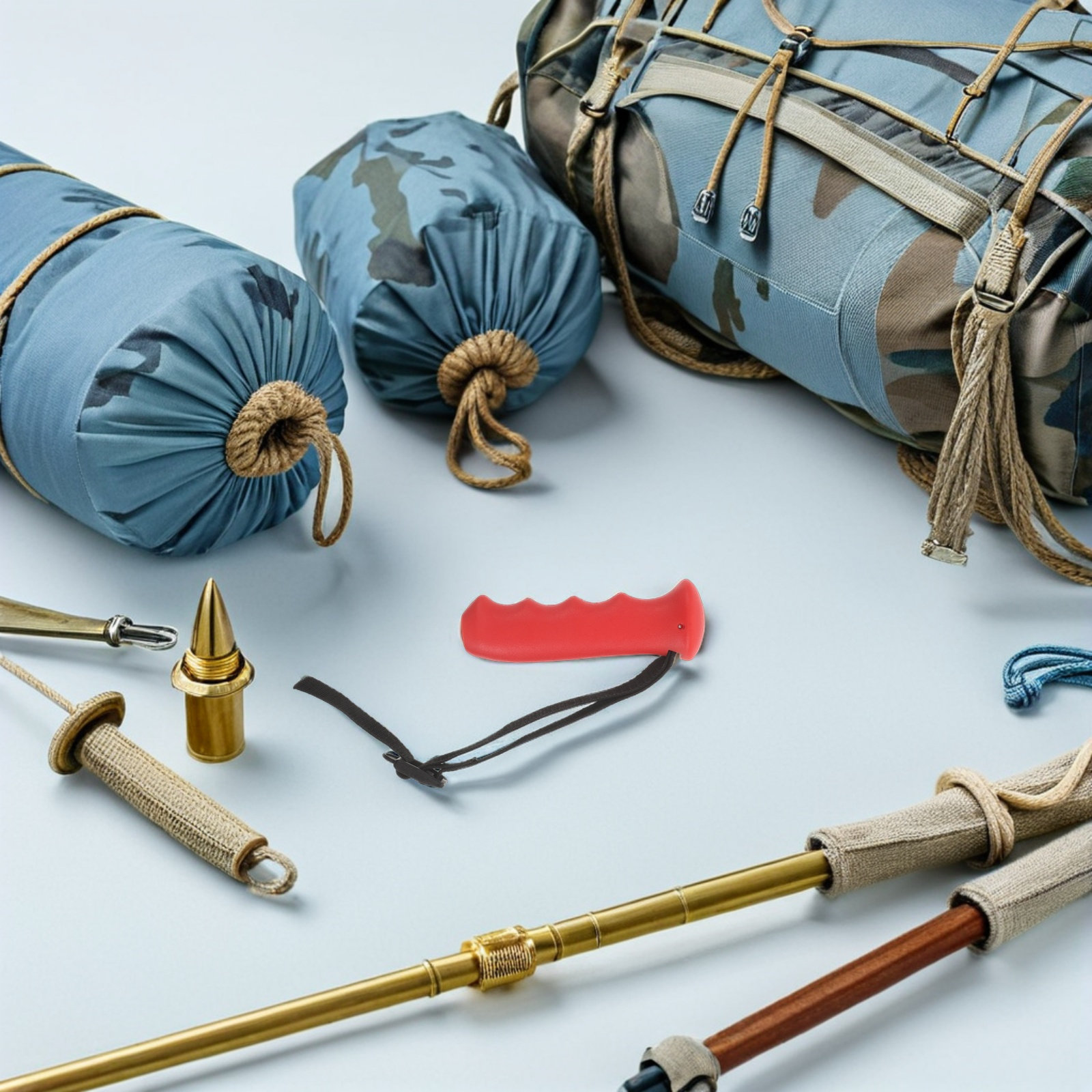 ด้ามจับไม้เท้าสีแดงแบบเปลี่ยนไ - Outdoor Sport Climbing Gear บทวิจารณ์และราคา
